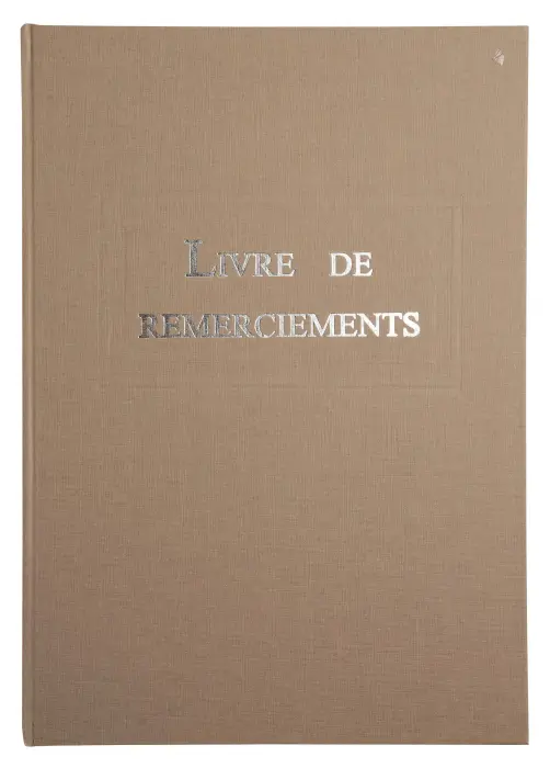 Livre de remerciement 96 pages 297x210 - Marron