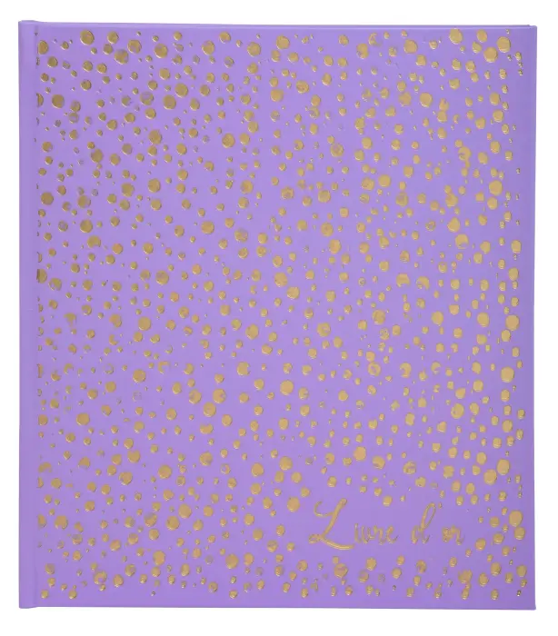 Livre d'or 140 pages tranche or Plum' - Violet