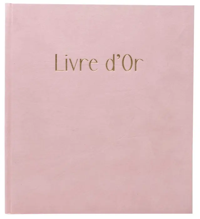 Livre d'or 140 pages tranche or Skandi - Nude