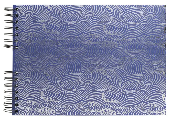 Album photo à spirales 50 pages noires Japan - Bleu