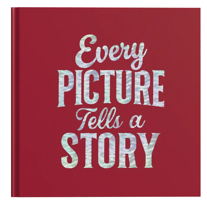 Album photos livre 30 pages noires Lettres - Rouge