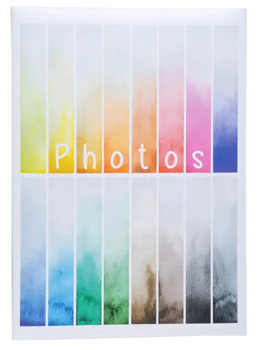 Album photo à pochettes 300 photos 10x15cm Rainbow - Blanc