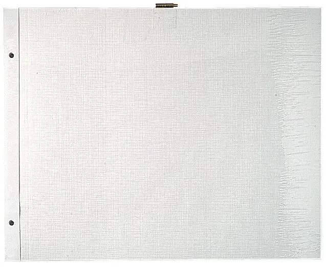 Sachet de 10 Recharges pour album à vis pages blanches - 29x37 cm - Blanc