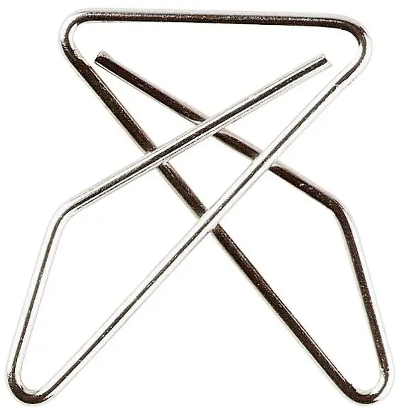 Boîte de 50 attaches croisées 50x60mm - Argent