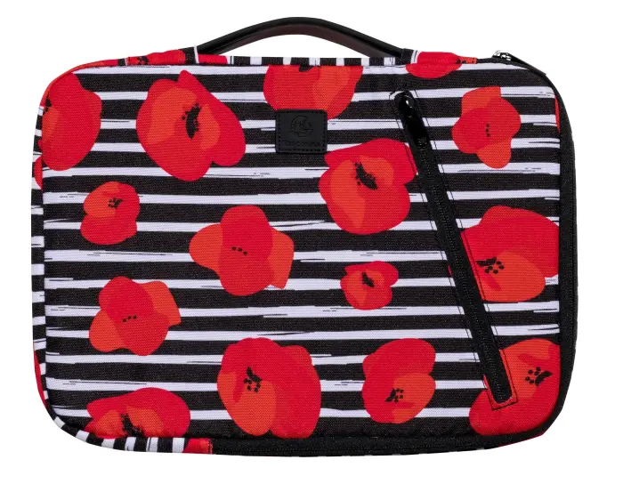 Housse ordinateur 13-14'' Motif Coquelicot - Motif