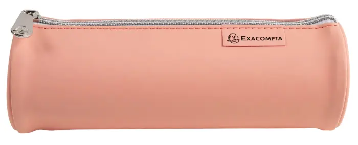 Trousse ronde PU Aquarel - 22,5x7,5cm - Couleurs assorties