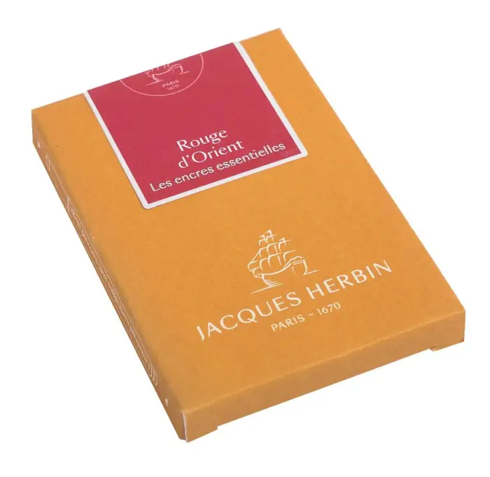 7 grandes cartouches (format international) encre Essentielle - Rouge