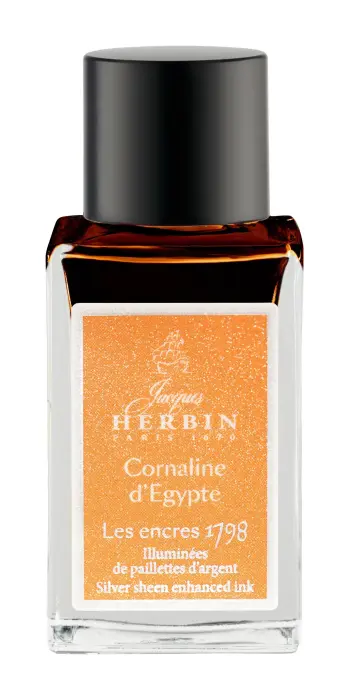 Encre 1798 à paillettes argentées 15ml - Cornaline d’Egypte - New