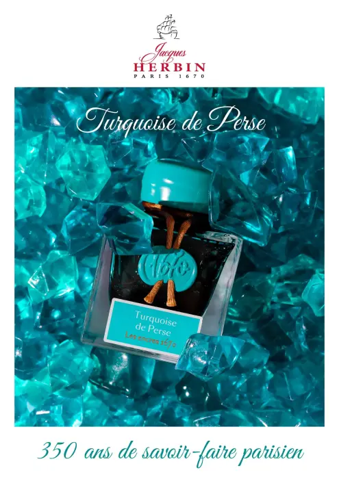 Affiche Turquoise de Perse A3 JHerbin