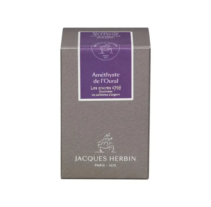 Encre 1798 à paillettes argentées - Violet améthyste