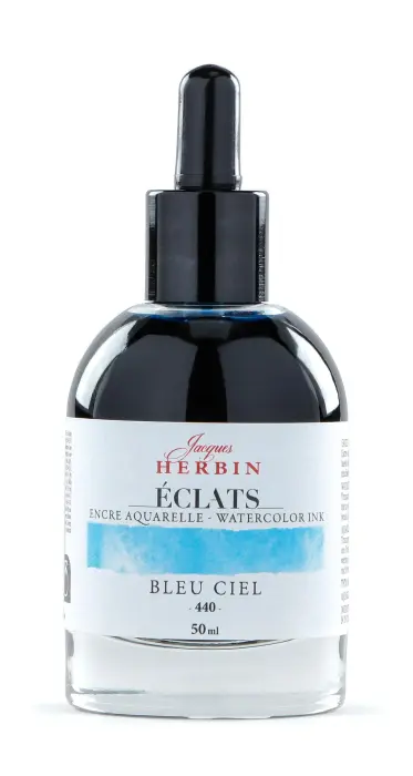 Encre aquarelle Eclats en 50ml - Bleu ciel
