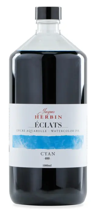 Encre aquarelle Eclats en 1000ml - bleu cyan
