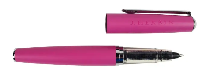 Stylo roller en métal - Rose