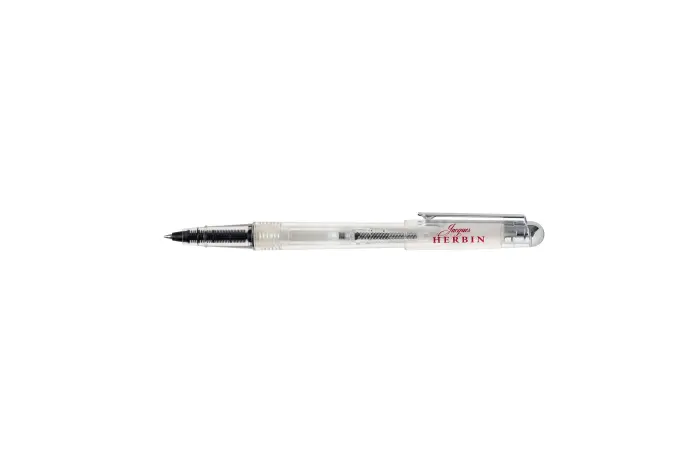 STYLO ROLLER HERBIN TRANSPARENT A POMPE - Transparent