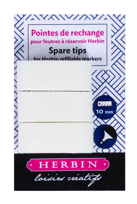 3 POINTES DE RECHANGE 10MM POUR FEUTRE A RESERVOIR - Transparent