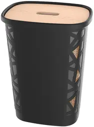 EDA Bac à pellets, 70 litres, noir