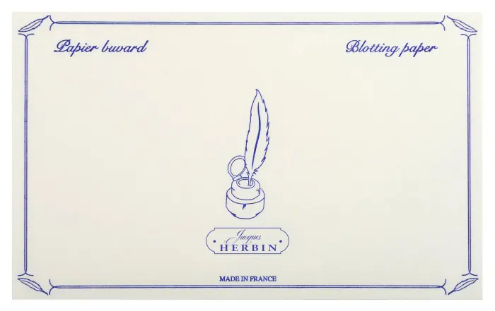 Pochette de 10 buvards Jacques Herbin - Blanc