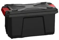 EDA Boîte de rangement XPERT PRO, 40 litres, noir/rouge