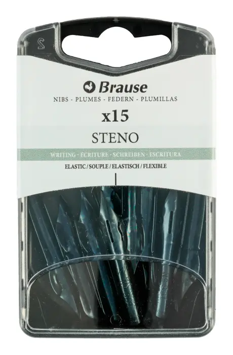 Boîte 15 plumes Sténo
