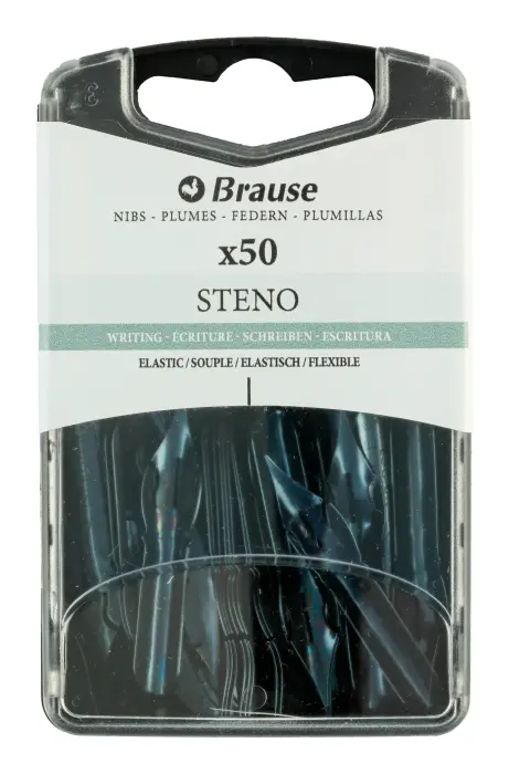 Boîte 50 plumes Sténo