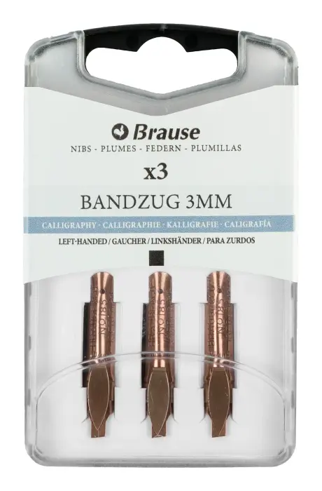 BOITE 3 PLUMES BANDZUG POUR GAUCHERS