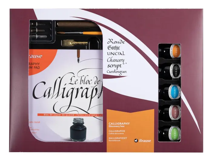 Coffret de calligraphie 5 encres