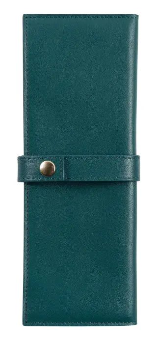 Trousse du collectionneur en cuir pour stylos, petit modèle - Vert émeraude
