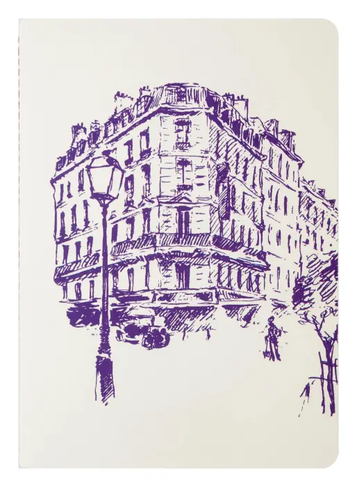 Cahier A5 ligné - Rue de la Verrerie - 32 pages - Bleu