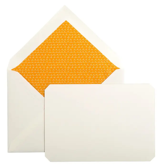 15 CARTES + 15 ENV C6 AMBRE - Jaune