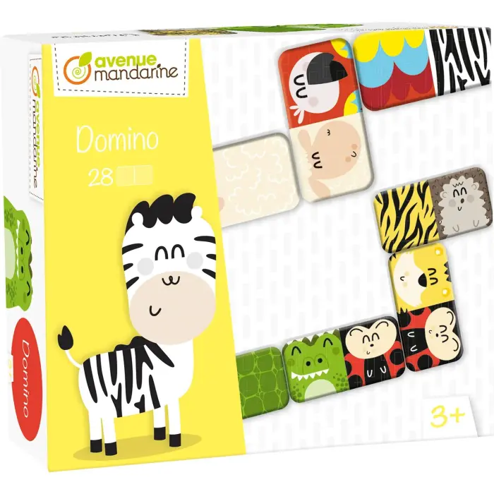 Domino, Animaux et textures - Multicolore