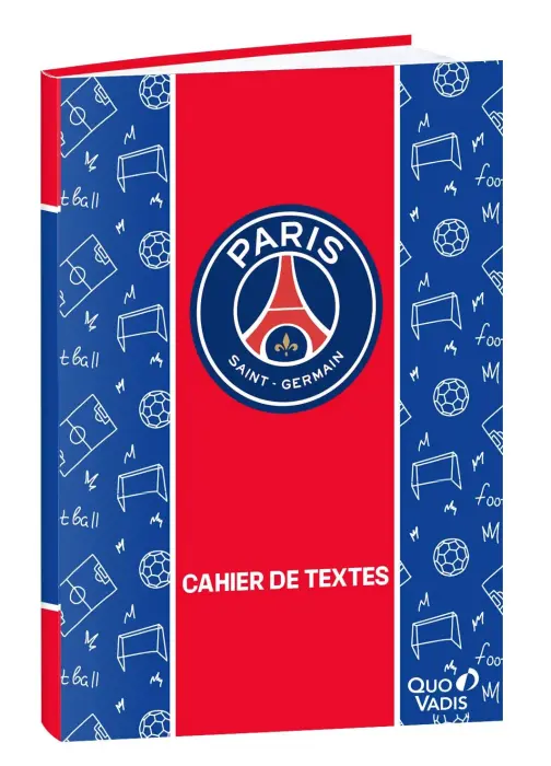 Quo Vadis - Cahier de textes - Français - PSG - Journalier - 15x21 cm - Papier Clairefontaine blanc