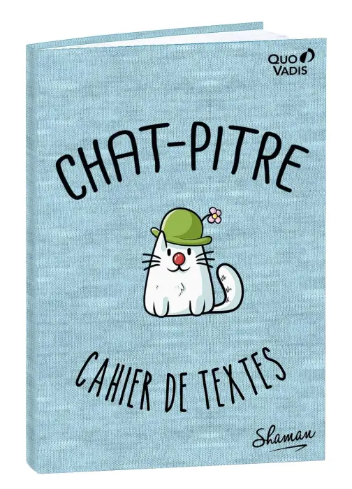 Quo Vadis - Cahier de textes - Français - Shaman - Journalier - 15x21 cm - Papier Clairefontaine blanc - Chapitre - PROMO