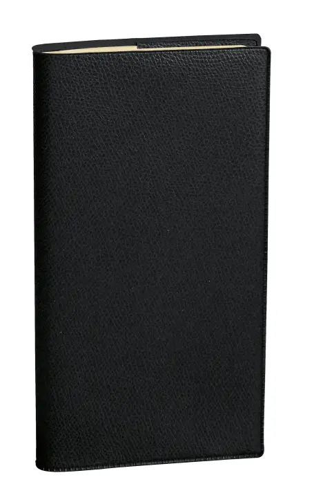 Quo Vadis - Agenda année scolaire - Spiralé - 2026-2027 - Italsept S Prestige - Semainier Horizontal - Français - Impala - 13 mois de août à août - 8,8x17 cm - Papier Clairefontaine ivoire - Noir