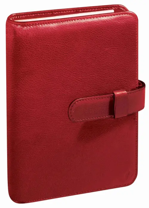 Quo Vadis - Organiseur - 2026-2027 - Timer 17 Prestige - Semainier Planning - Français - Montebello - 16 mois de septembre à décembre - 10x17 cm - Cuir pleine fleur de vachette - Rouge Dali