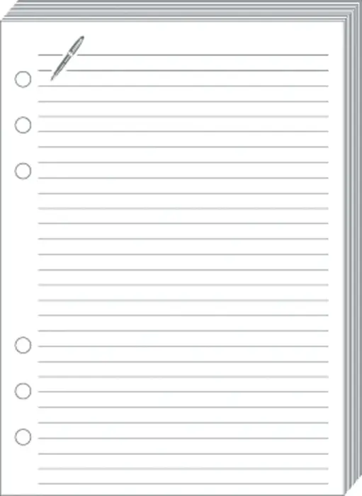 Quo Vadis - Recharge Organiseur - FICHES NOTES T17 Blanc - 10x17 cm - Papier Clairefontaine blanc