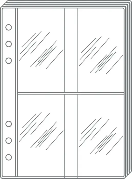 Quo Vadis - Recharge Organiseur - POCHETTE CARTES VISITE T21 - 15x21 cm - Papier Clairefontaine blanc