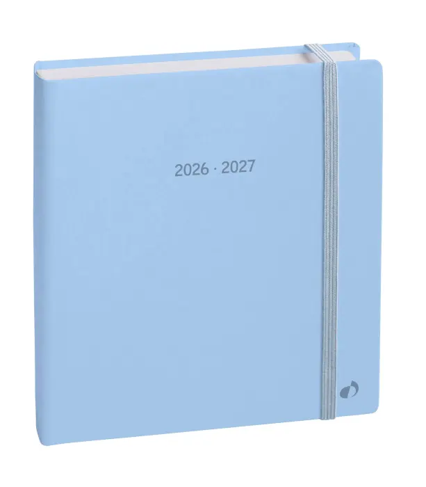 Quo Vadis - Agenda année scolaire - 2026-2027 - Exécutif Septembre Color - Semainier Planning - Multilingue - Pastel - 13 mois de août à août - 16x16 cm - Papier Clairefontaine blanc - Blanc