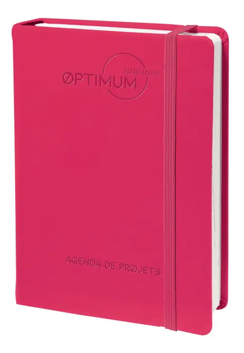 Quo Vadis - Carnet de projet - Français - Carnets thématiques - Perpétuel - 15x21 cm - Papier Clairefontaine blanc - Rose Framboise - PROMO