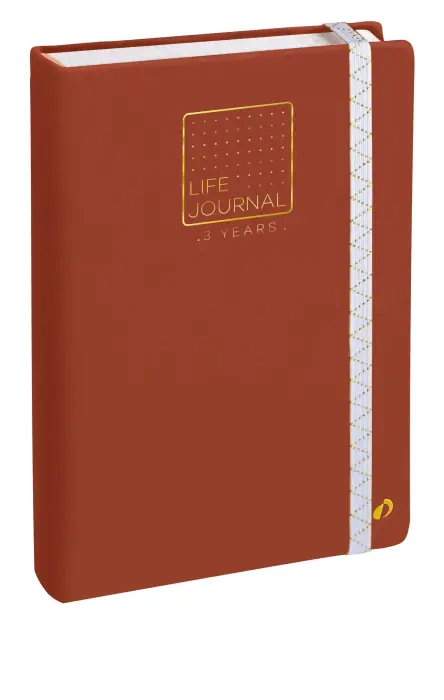 Quo Vadis - Carnet Bullet journal - Multilingue - Life Journal - Pages Perpétuel - 3 ans de janvier à décembre - 15x21 cm - Papier Clairefontaine blanc - PROMO
