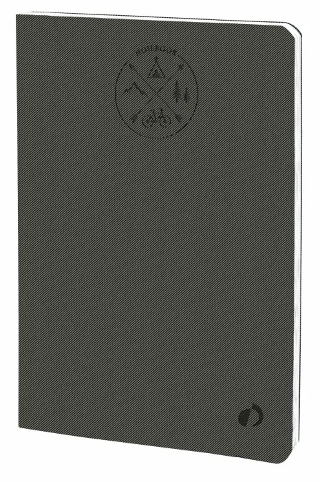 Quo Vadis - Carnet de notes - Everest - Pages Lignées - 15x21 cm - Papier Clairefontaine blanc - Gris anthracite