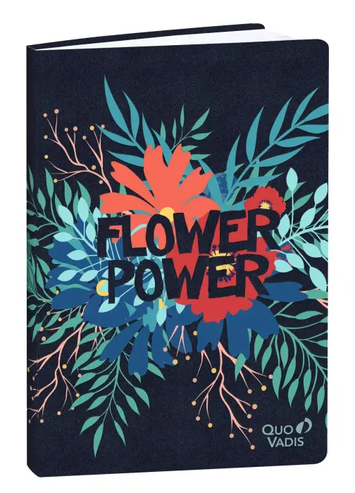 Quo Vadis - Carnet de notes - Jungle spirit - Pages Lignées - 15x21 cm - Papier Clairefontaine blanc - Flower - PROMO