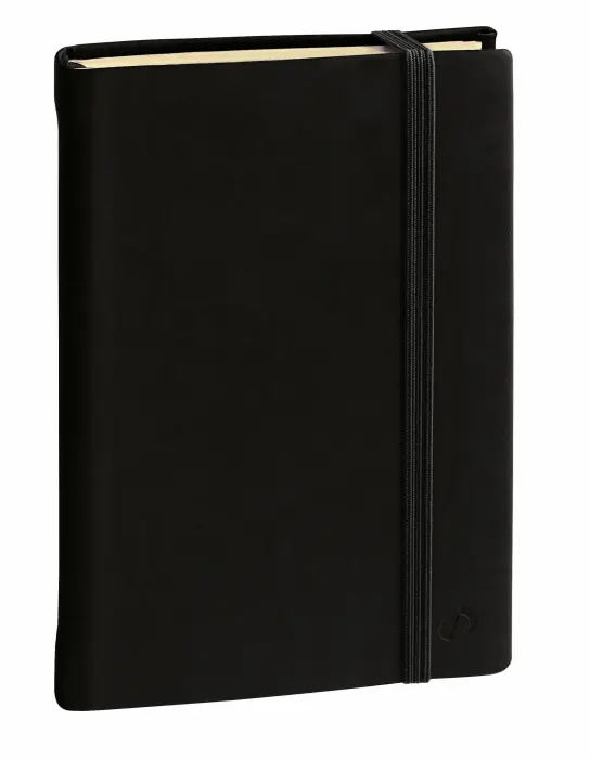 Quo Vadis - Carnet de notes - Silk - Pages Lignées - 21x29,7 cm - Papier Clairefontaine ivoire - Noir