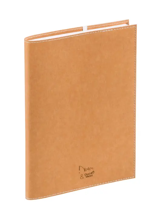 Quo Vadis - Carnet de notes - Nelies - Pages Lignées - 16x24 cm - Papier Clairefontaine recyclé - Marron - PROMO