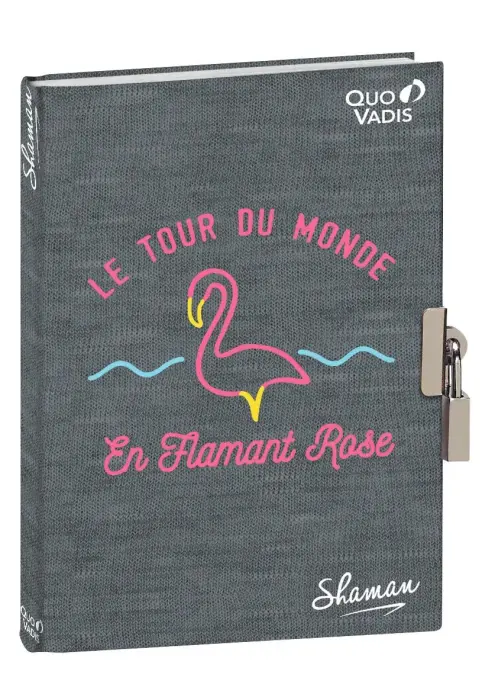 Quo Vadis - Journal intime - Shaman - 12x17 cm - Papier Clairefontaine blanc - PROMO