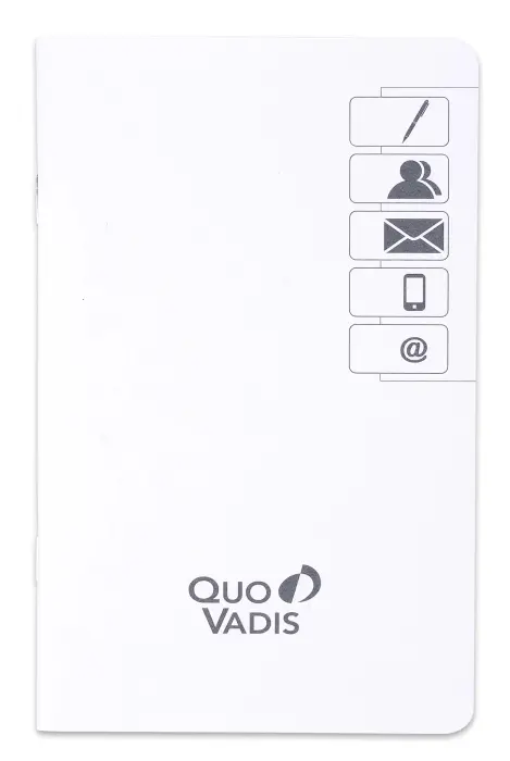 Quo Vadis - REPERTOIRE AGENDA Blanc 32 pages Indexé - 18x24 cm - Papier Clairefontaine blanc