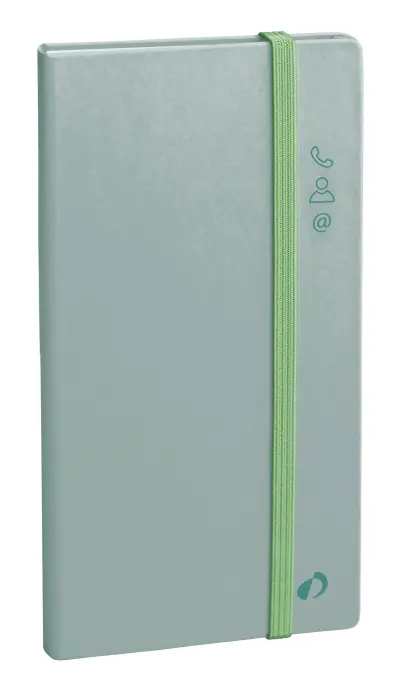 Quo Vadis - Répertoire alphabétique - Pastel - 8,8x17 cm - Papier Clairefontaine blanc - Vert clair
