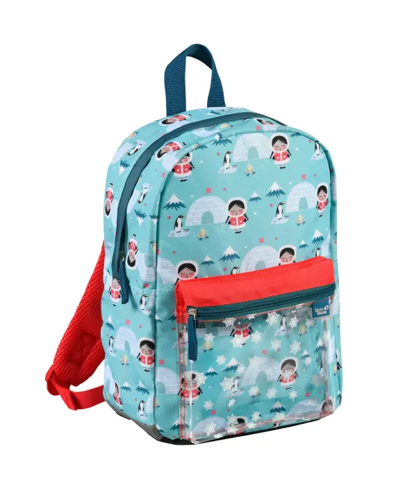 Quo Vadis - Sac à dos primaire - Louise & Arthur - 23,5x34x13,5 cm - Toile (polyester) - Inuit - PROMO