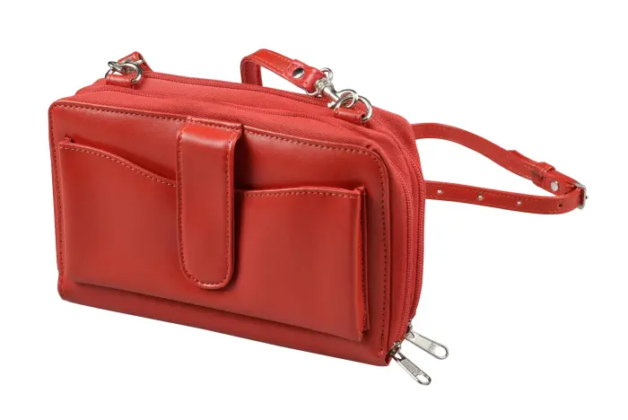 Quo Vadis - Sac - Satiny - 20x12,5x5 cm - Cuir pleine fleur de vachette - Rouge