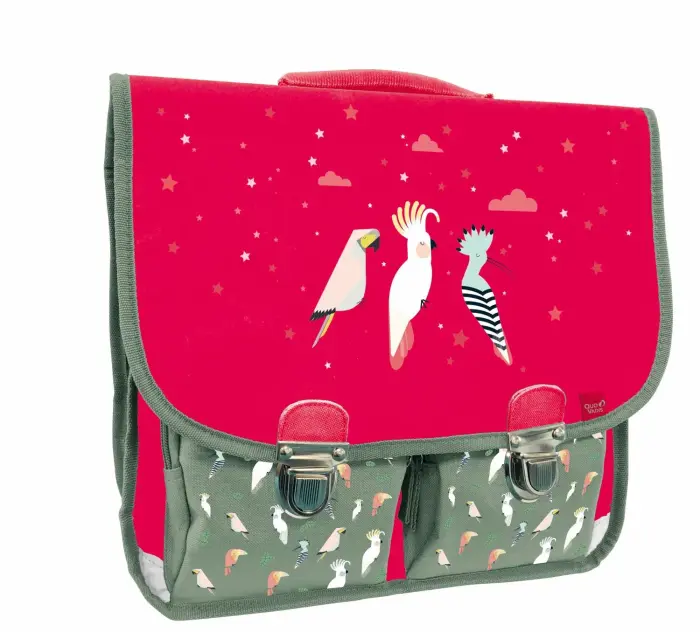 Quo Vadis - Cartable scolaire - Animascot - 38x30x14 cm - Toile (polyester) - Oiseaux - PROMO