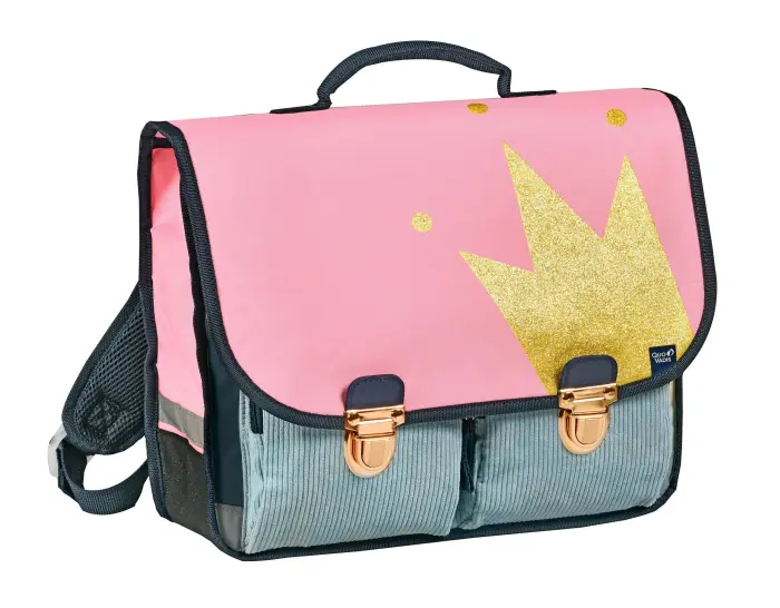Quo Vadis - Cartable scolaire - Louise & Arthur - 38x30x14 cm - Toile (polyester) - Princesse - PROMO
